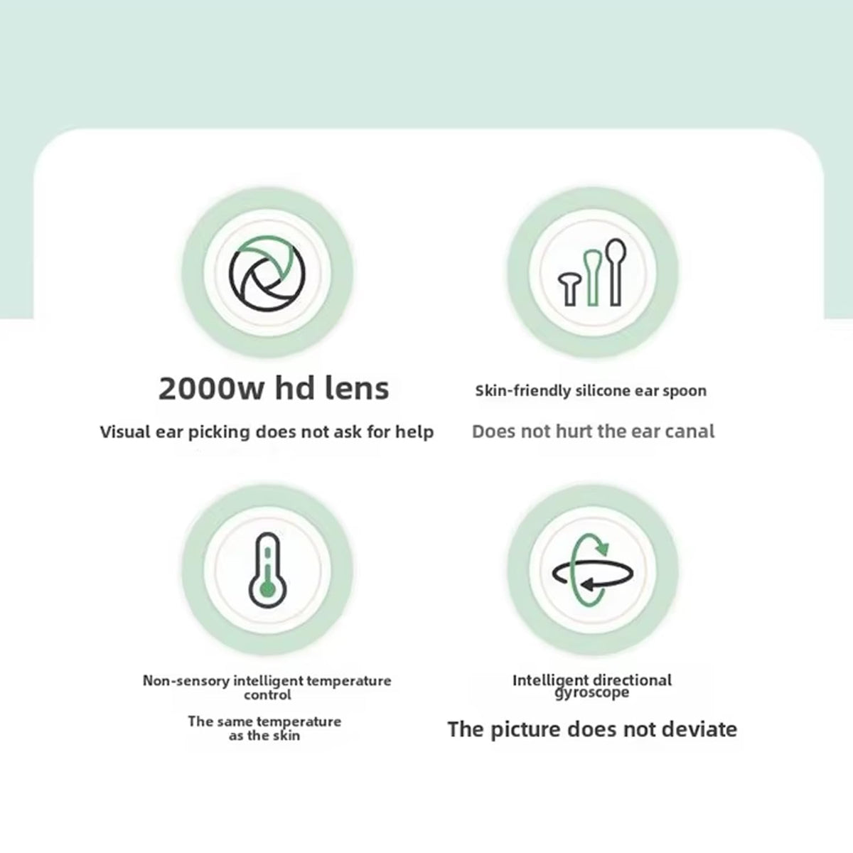 Ear wax cleaner tool kit with 1080P camera WIFI & LED Light Rechargeable portable Baby Children adults gift