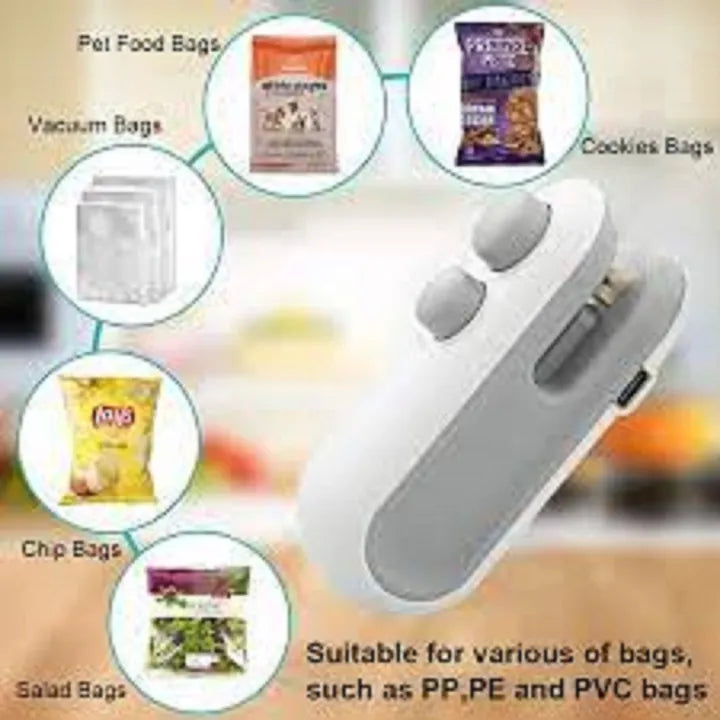 Mini USB rechargeable 2-in-1 heat sealer and cutter - image 4